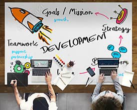 New Business Achievement Organization Progress Concept