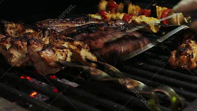 Chef Cooking Barbecue