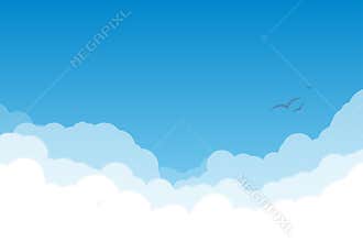 Sky with clouds
