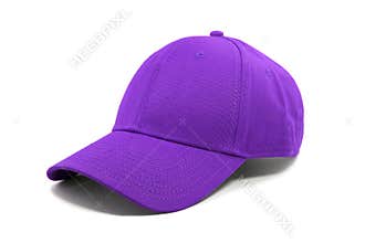 Fashion purple cap isolated