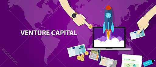 VC Venture Capital startup funding rocket launch money cash investor