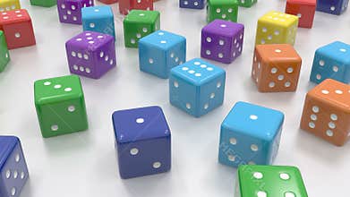 Random color dice