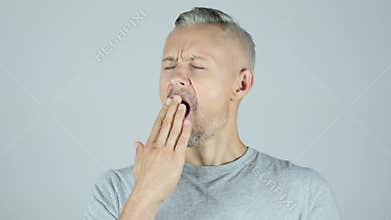 Yawning Tired Man , Napping,Young,,,,