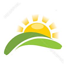 Sun nature vector icon