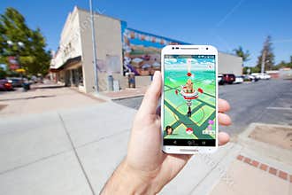 Pokemon GO Game Map in a Commercial Setting