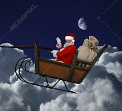 Santa in Flight