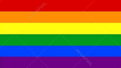 4k rainbow transition moving left to right