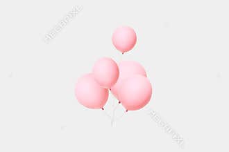 Pink balloons
