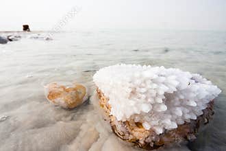 Salt in the Dead Sea
