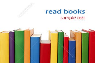 Colorful books border