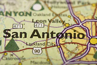 San Antonio on map