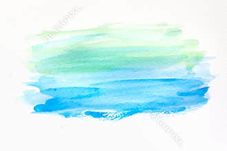 Abstract hand painted watercolor background on paper. texture for creative wallpaper or design artwork