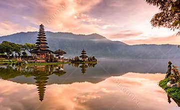 Pura Ulun Danu Bratan temple on the island of bali in indonesia 2