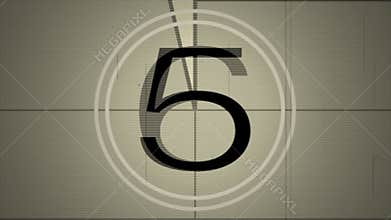 Vintage video Countdown TV scratches and dust