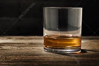 Single Glass of Straight Bourbon