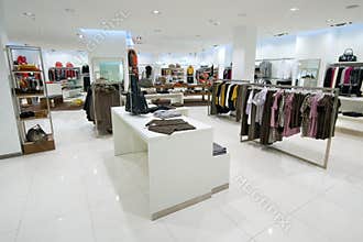 Interior of shopping mall