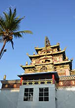 Bylajkuppe Tibetan monastery in India