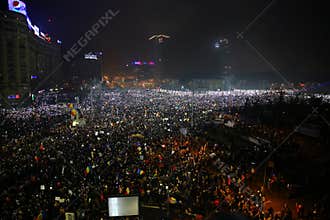 Protest against corruption and Romanian Government