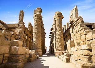 Ancient ruins of Karnak temple, Luxor, Egypt