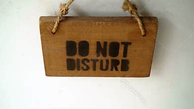 Do not disturb sign