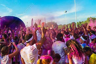 Color Run crowd