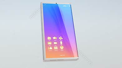 Foldable smart phone transform from tablet PC to mobile phone