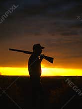 Hunter in Sunrise
