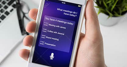 Using intelligent personal assistant on smartphone