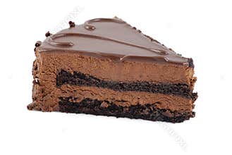 Slice of chocolate cake