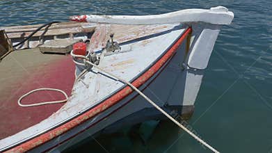 Old Fishing Boat Floating