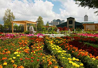 Downtown Nashville seen from Farmers Market