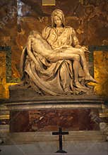 Michaelangelo Pieta Sculpture Vatican Rome Italy