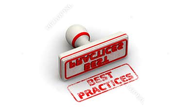 Best practices. Stamp leaves a imprint