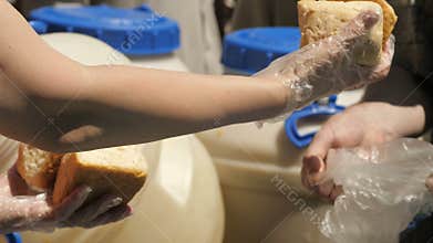 Bread for homeless people