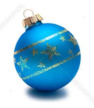 Blue christmas sphere