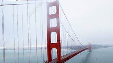 Golden Gate Bridge covered in Spring Fog - Time Lapse