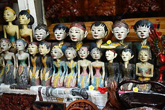 Indonesian wood carving souvenir