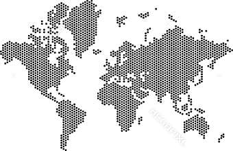 Dotted World Map
