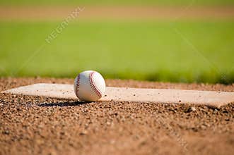 Baseball on Mound