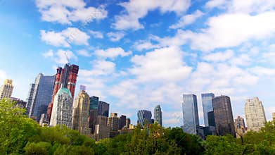Central Park and Manhattan skyline