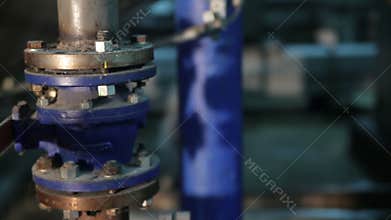 The System Pipe With Valves in Manufacturing