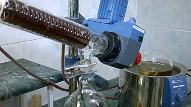 Centrifuge machine in labaratory. Close up