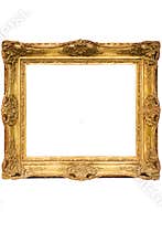 Gold Plated Wooden Picture Frame w/ Path (Cubic)