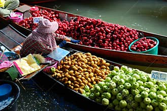 Floating market thailand