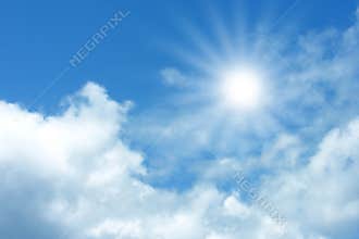 Blue sky with clouds