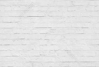 Seamless white brick wall pattern texture