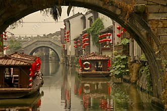 Canal Bridge In Suzhou, Shanghai