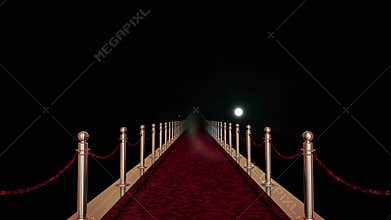 Red Carpet and Flashlights with Alpha Matte