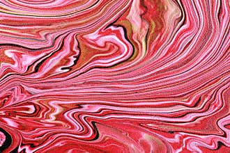Beautiful artistic texture. Abstract painted waves. Pink marble.
