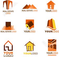 Collection of real estate logo